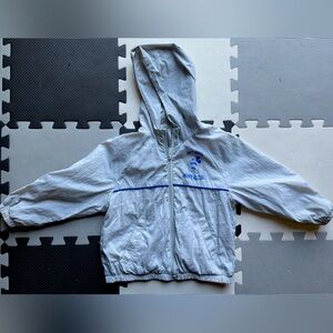 EUC Zara Kids Mickey Mouse Light Blue Hooded Windbreaker 4T